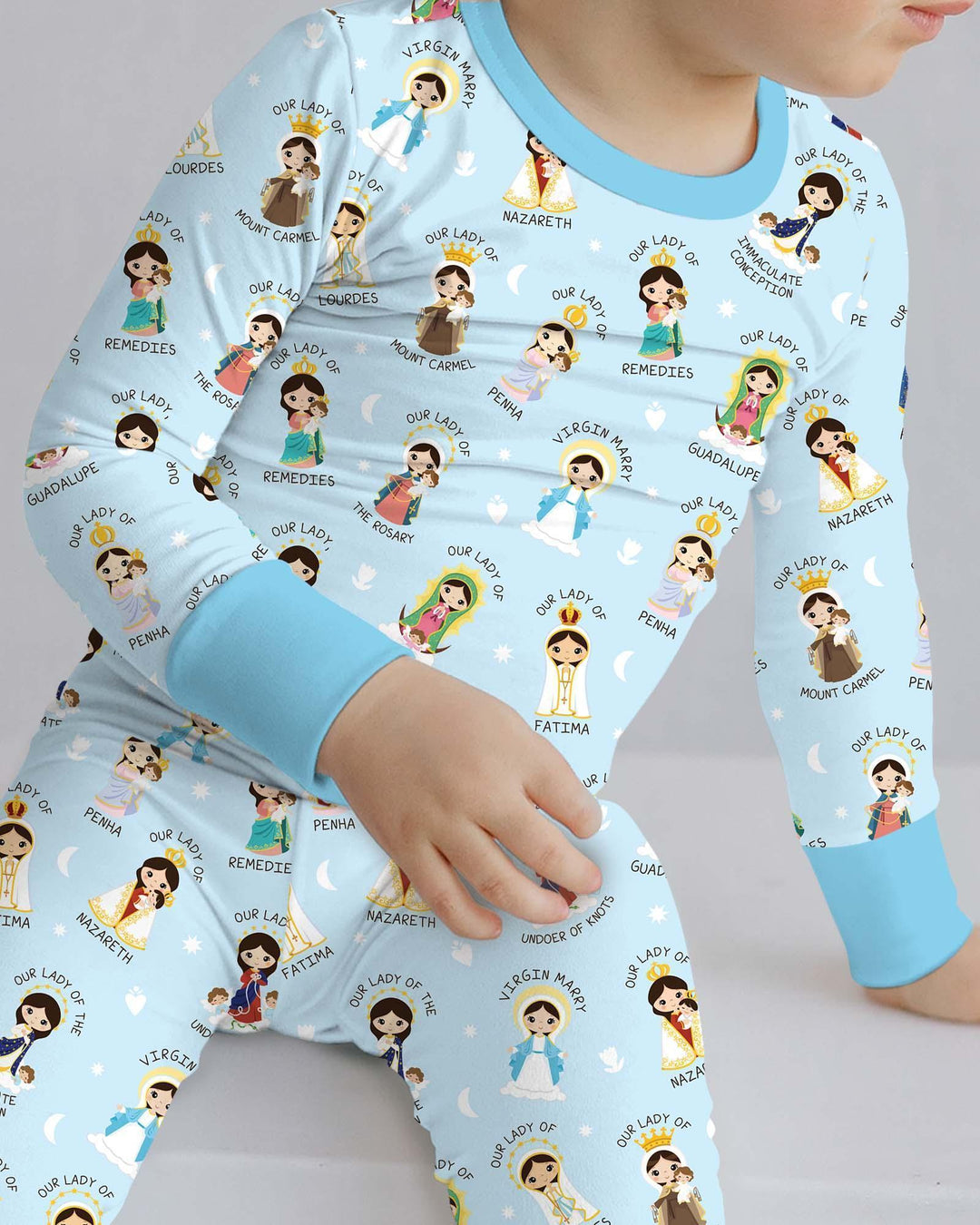 Little Marian Blessings Two Piece Long Sleeve Pajama Set