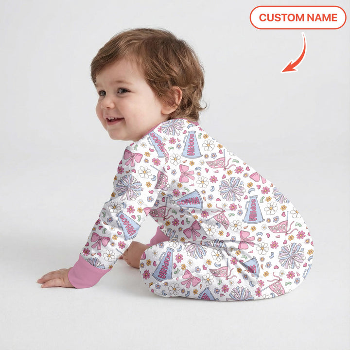 Custom Name Pastel Cheerleader Convertible Zippy