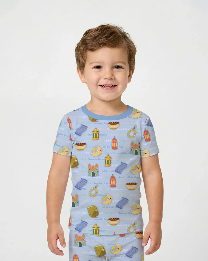 Zweiteiliges, kurzärmliges Pyjama-Set mit Marienkäfern