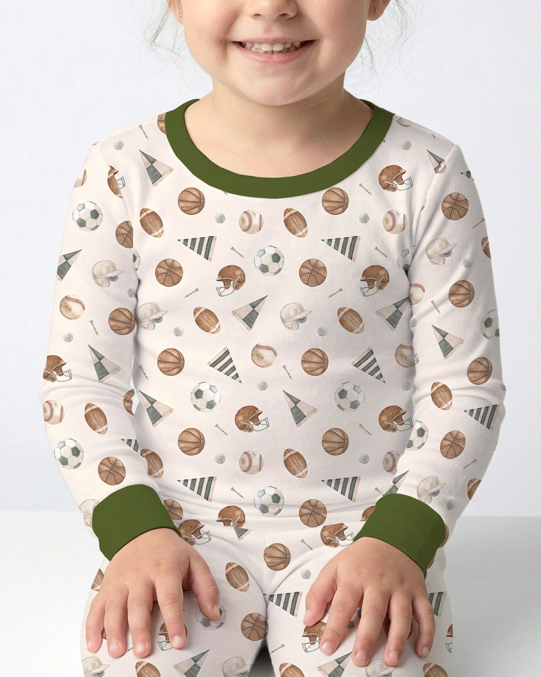 Game Day Heroes Bamboo Two Piece Long Sleeve Pajama Set