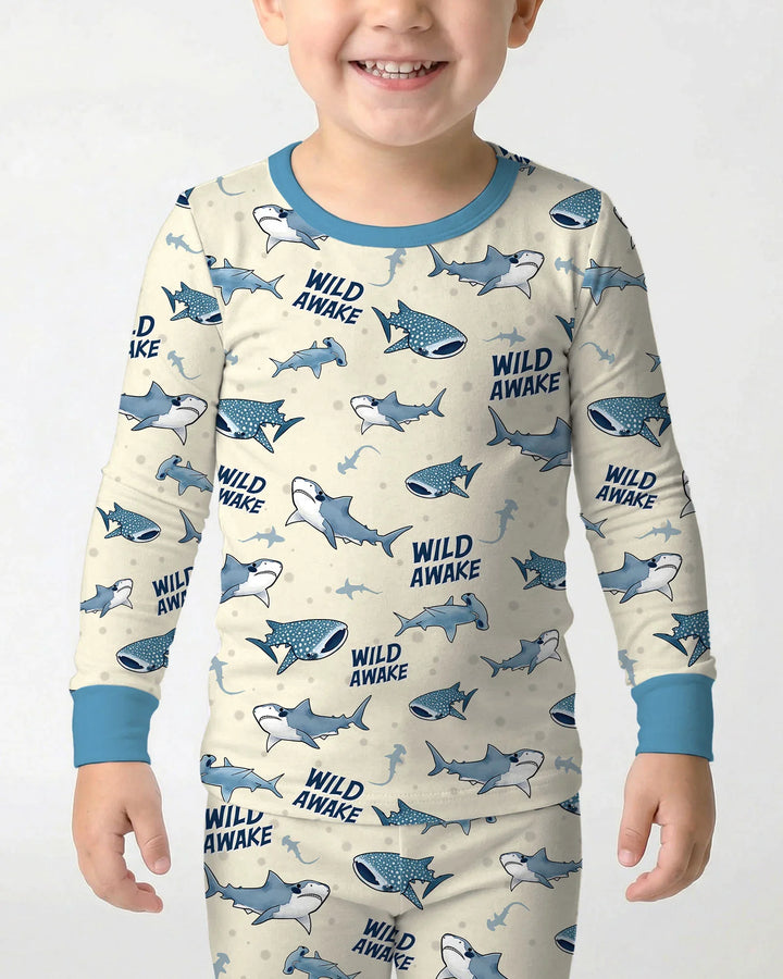 Wide Awake Matching Daddy & Me Two Piece Long Sleeve Pajama Set