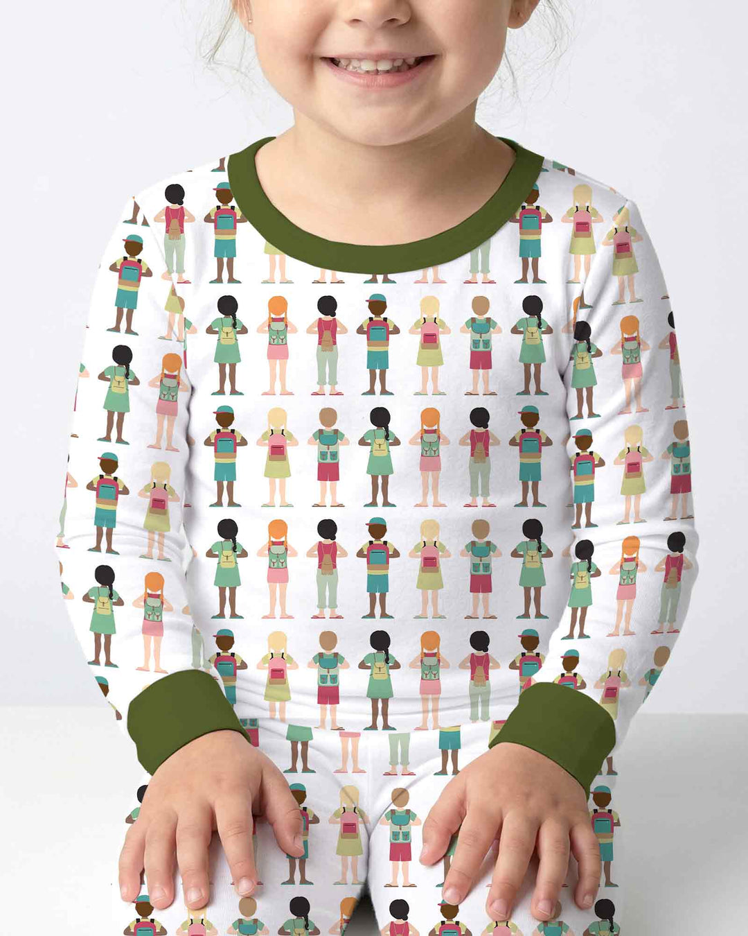 Conjunto de pijama de dos piezas de bambú con mangas largas, plantilla PERSONALIZADA