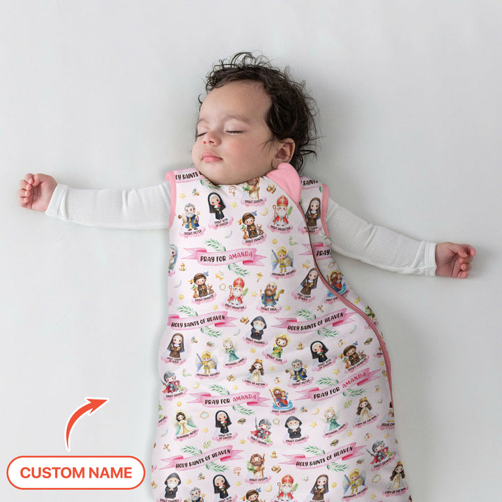 Holy Saints of Heaven Custom Name Sleep Bag