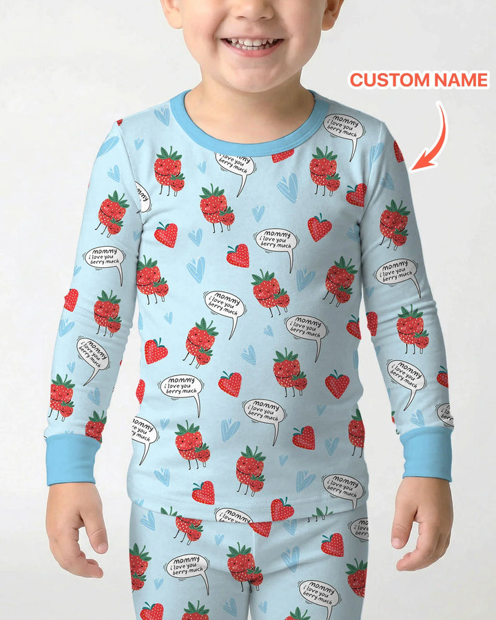 I love you berry much Two Piece Long Sleeve Pajama Set