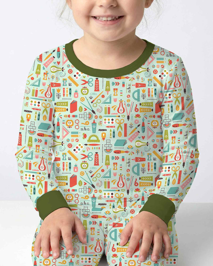 Creative Classroom Bamboo Two Piece Long Sleeve Pajama Set