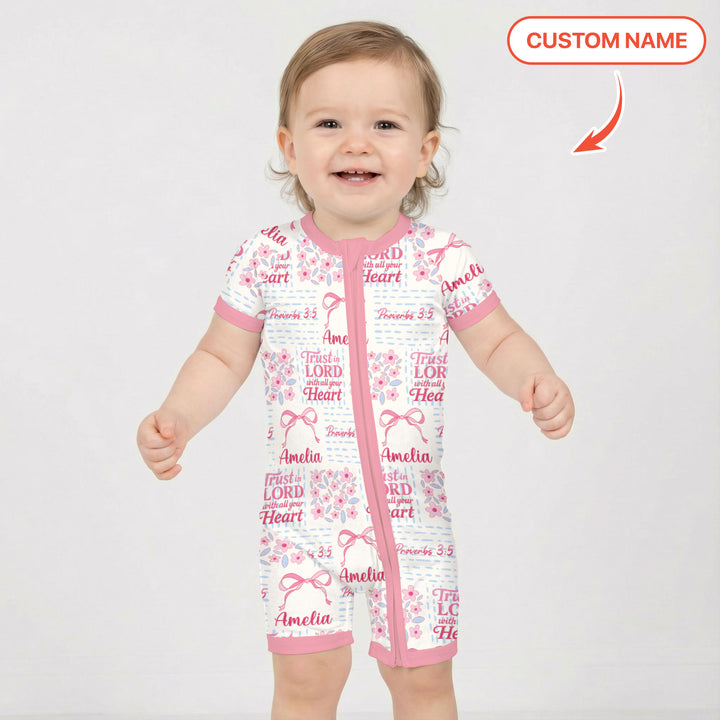 Trust The Lord With All Your Heart Custom Name Shorty Zippy