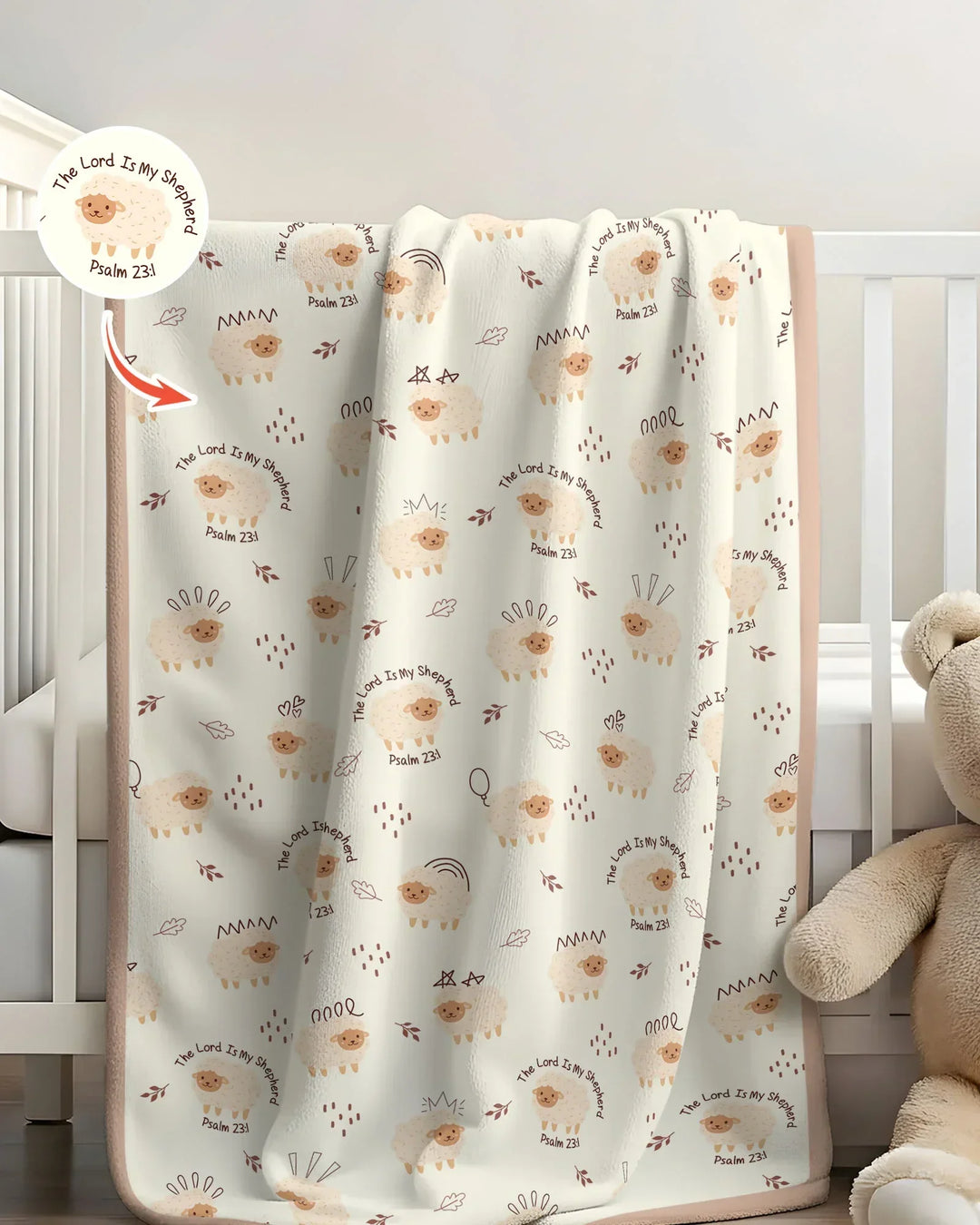 The Lord Is My Shepherd Baby Blanket