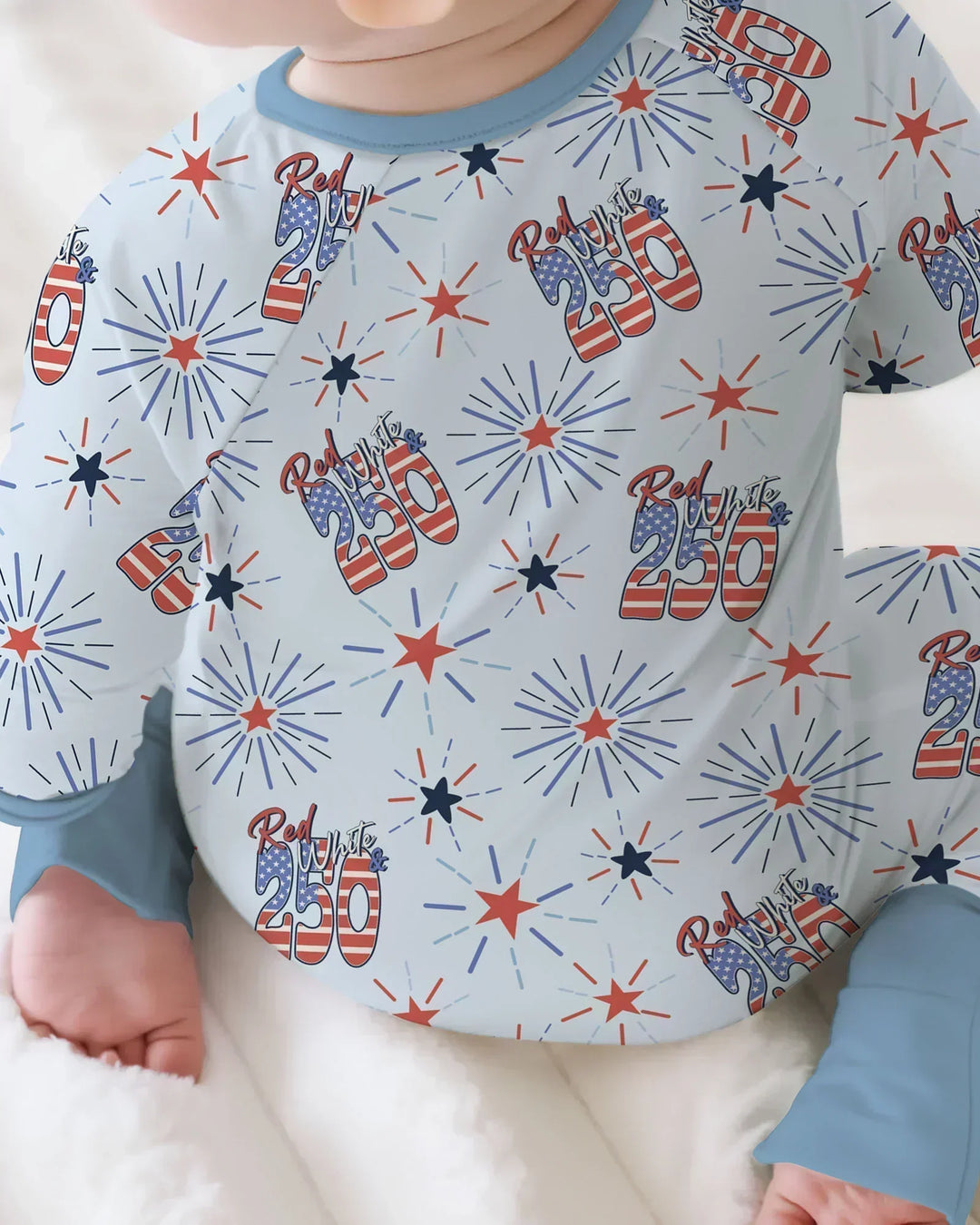 Red White and 250th Anniversary Bamboo Convertible Zippy