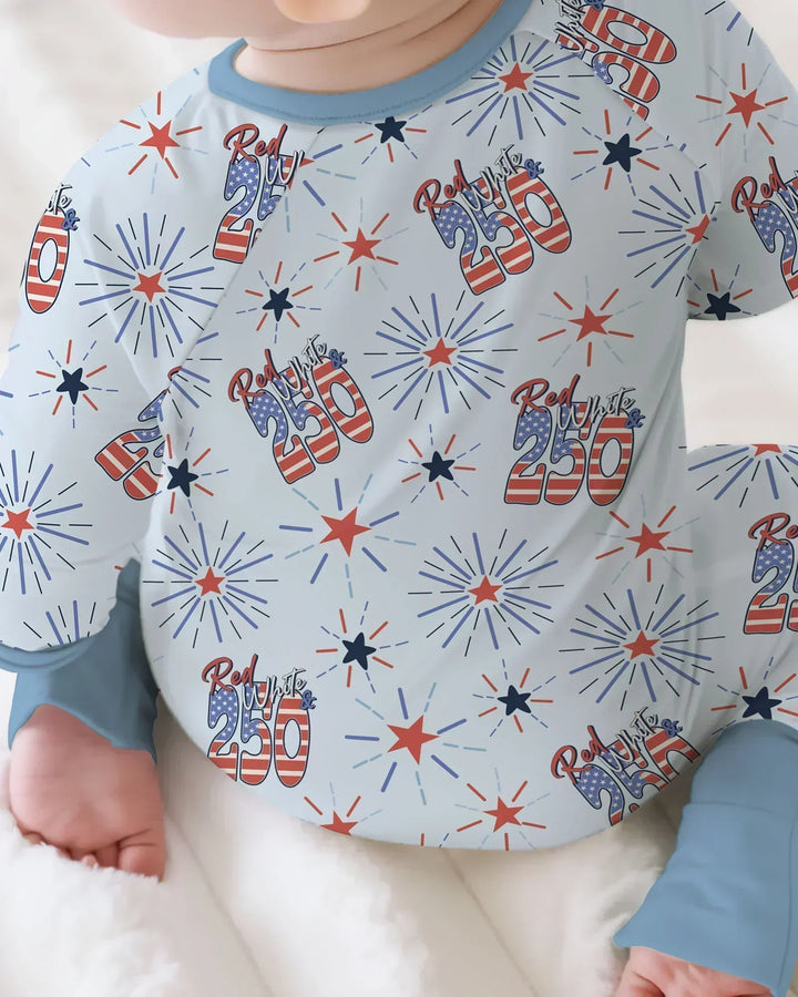 Red White and 250th Anniversary Bamboo Convertible Zippy