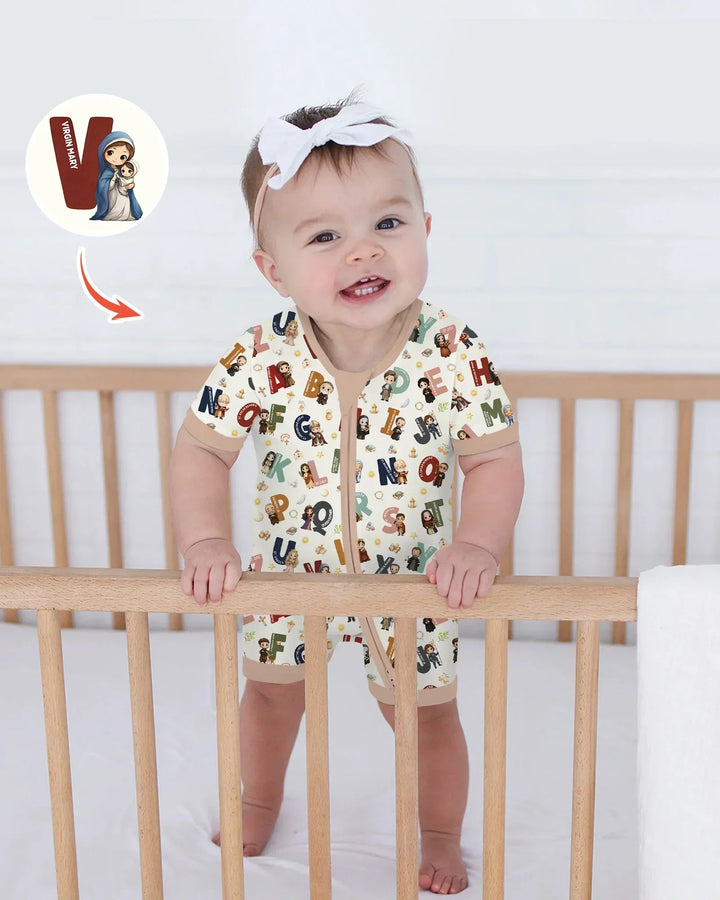 Catholic Saint ABCs Shorty Zippy