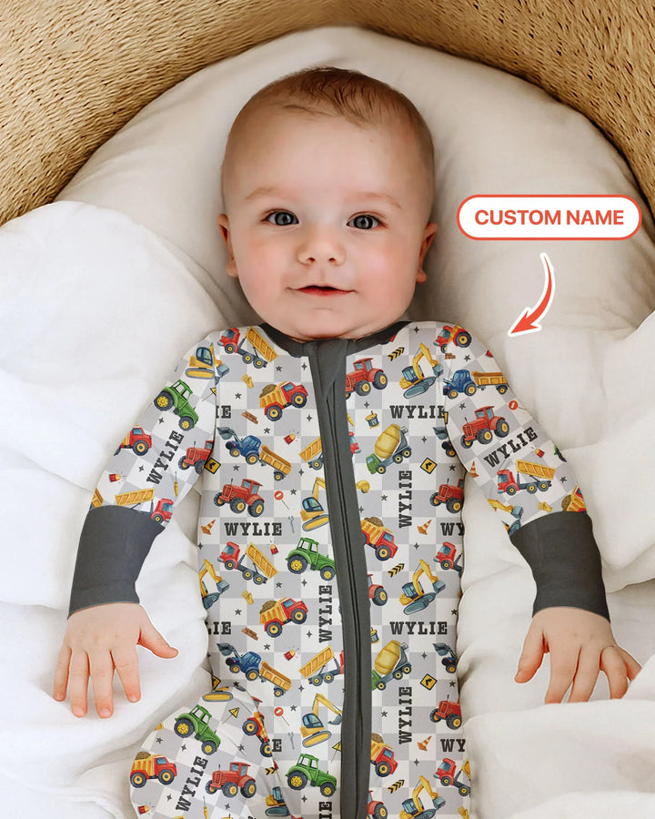 Under Construction Custom Name Convertible Zippy