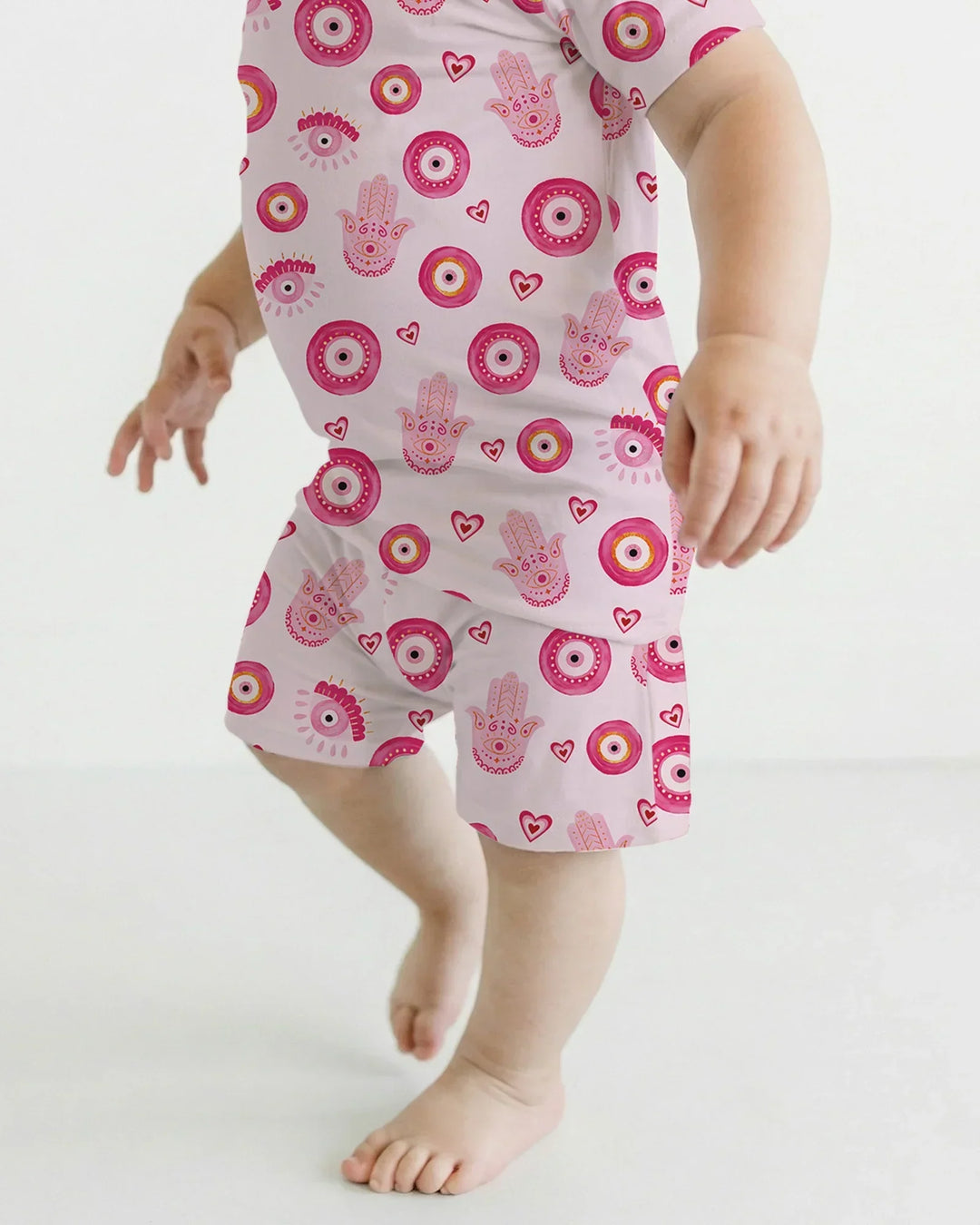 Mini Mystic Family Matching Two Piece Short Sleeve Shorts Pajama Set