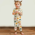 Christian Thanksgiving Two Piece Short Sleeve Pajama Set , Christian Thanksgiving Two Piece Short Sleeve Pajama Set - 12-18M / Chocolate Brown