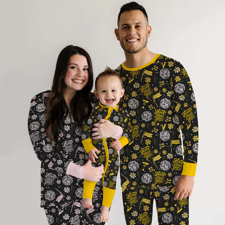 Disco New Years Eve Two Piece Long Sleeve Pajama Set