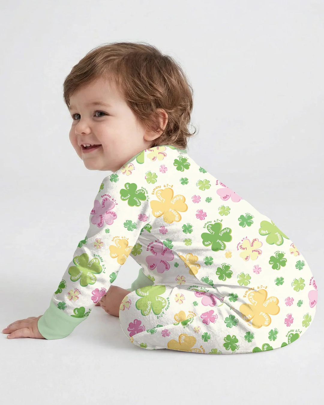 Shamrocks Print St. Patrick's Day Convertible Zippy