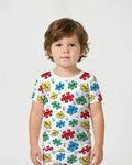 Puzzle You Are Bamboo Two Piece Short Sleeve Shorts Pajama Set