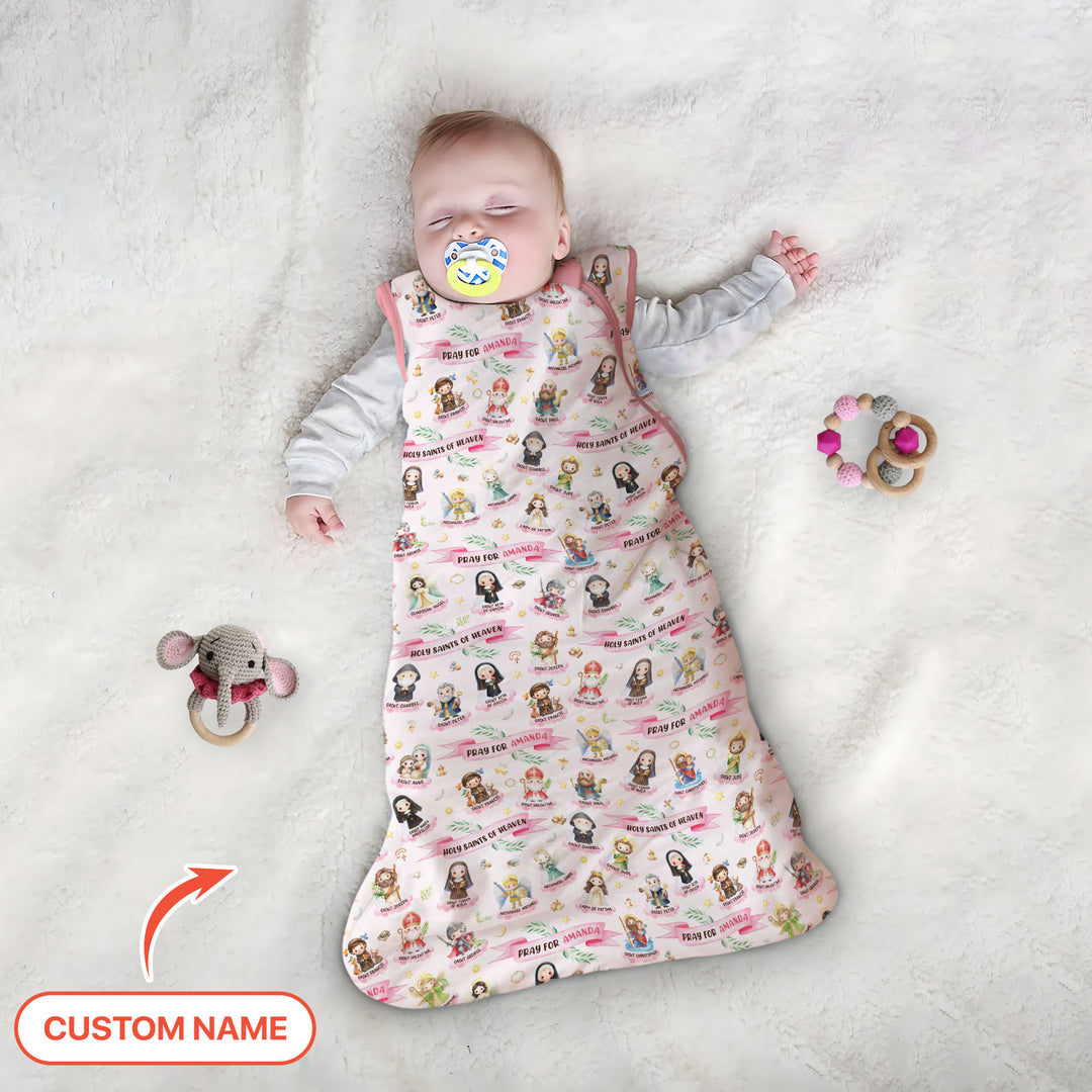 Holy Saints of Heaven Custom Name Sleep Bag