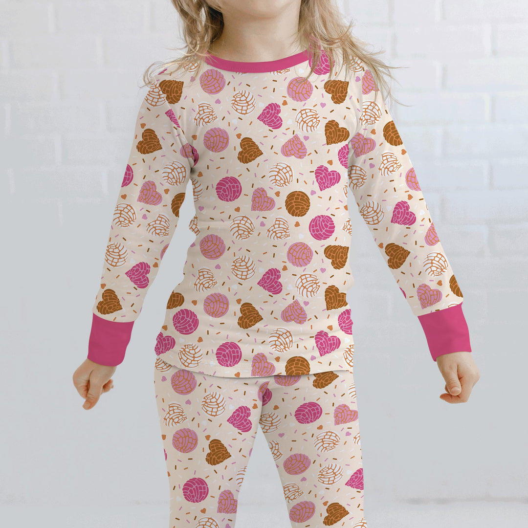 Sweet Concha Two Piece Long Sleeve Pajama Set