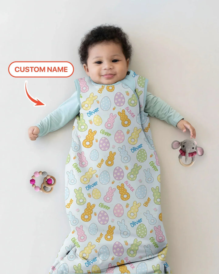 Custom Name Spring Pastel Easter Sleep Bag