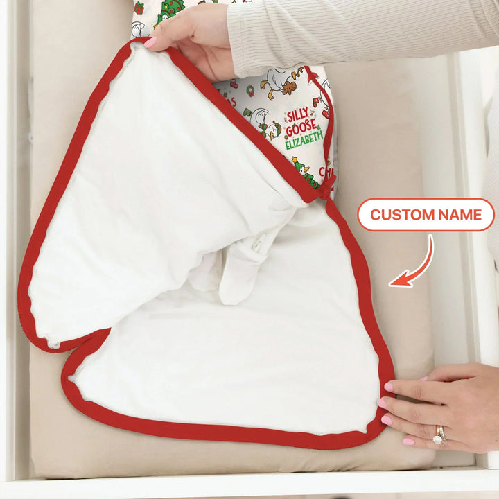 Custom Name "Silly Goose" Sleep Bag (Red) , Custom Name "Silly Goose" Sleep Bag (Red) - XS / 0.5 TOG