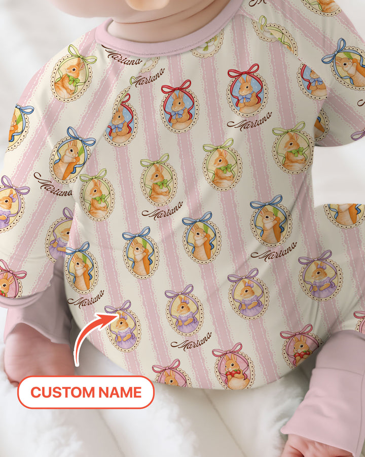 Custom Name Vintage Easter Bunny Convertible Zippy