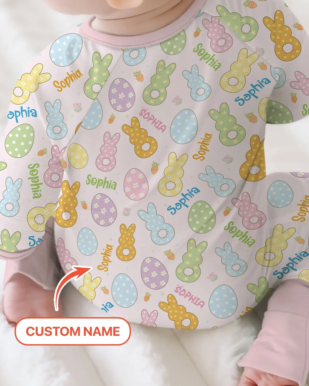 Gerippte Babykleidung mit individuellem Foto - Weich &amp; Skizzenhaft