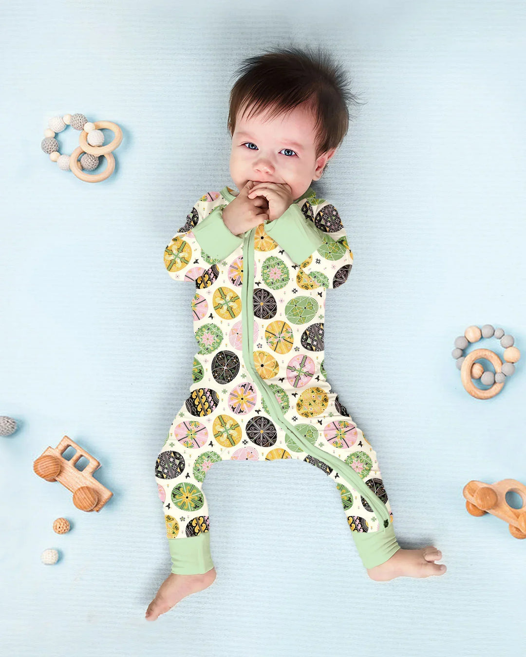 Pysanky Eggs Family Matching Convertible Zippy