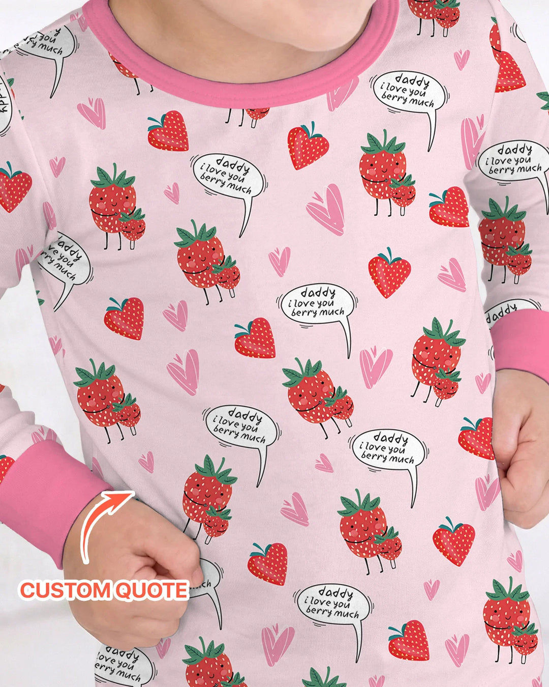 I love you berry much Two Piece Long Sleeve Pajama Set
