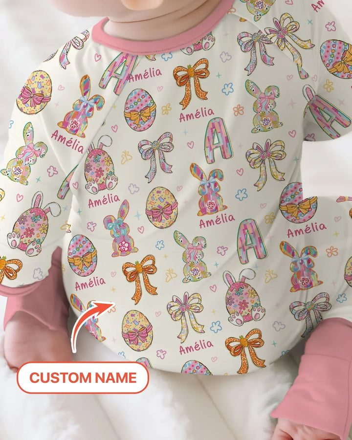 Happy Easter Custom Name Convertible Zippy
