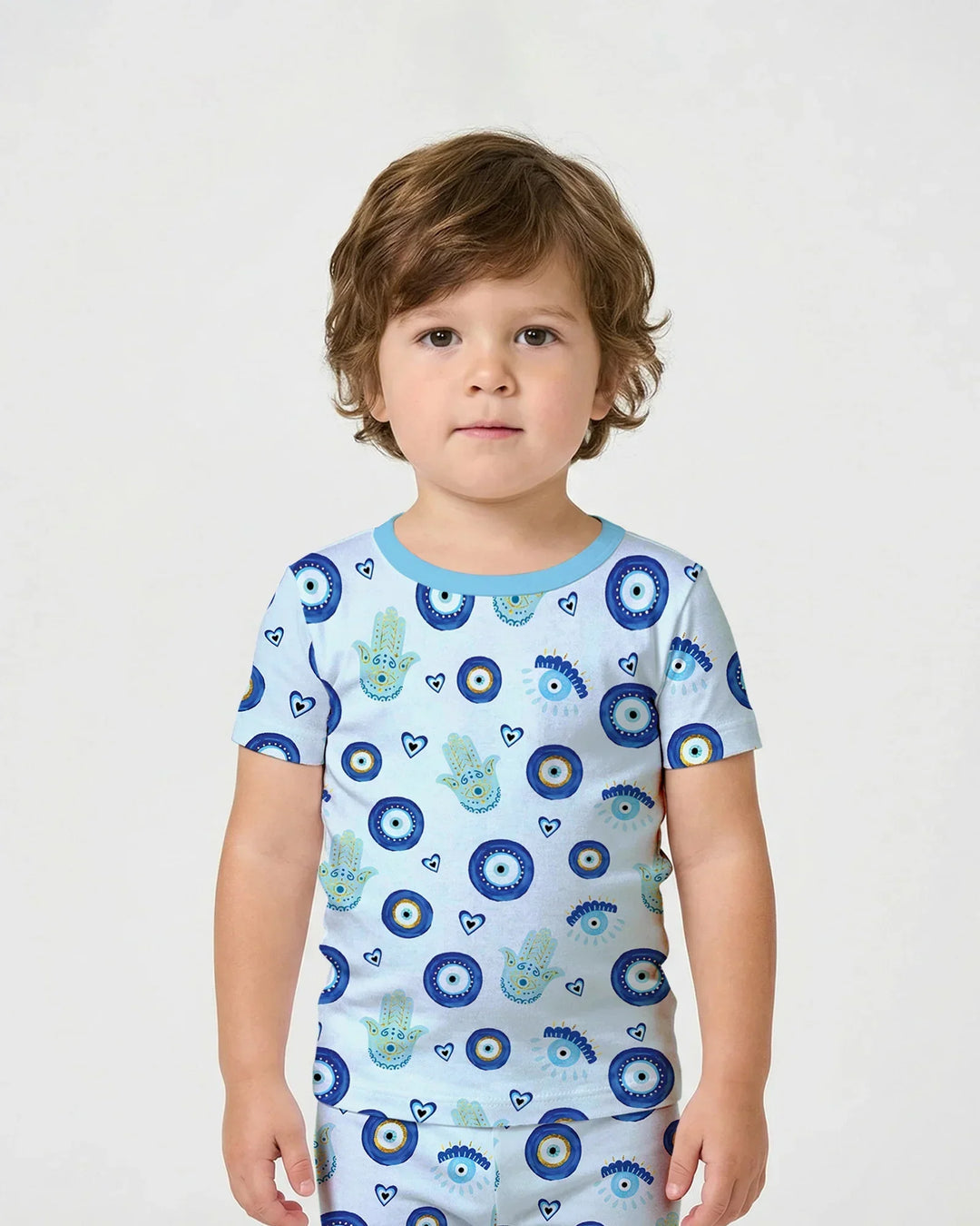 Mini Mystic Family Matching Two Piece Short Sleeve Shorts Pajama Set