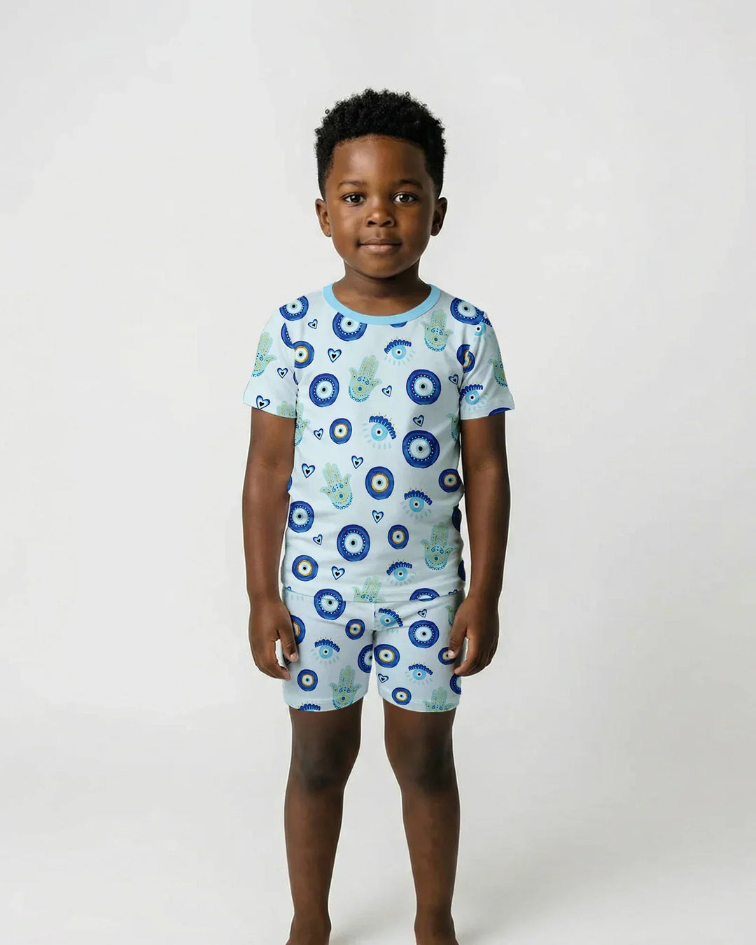 Mini Mystic Family Matching Two Piece Short Sleeve Shorts Pajama Set