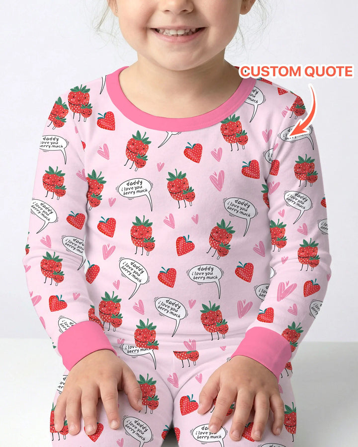 I love you berry much Two Piece Long Sleeve Pajama Set