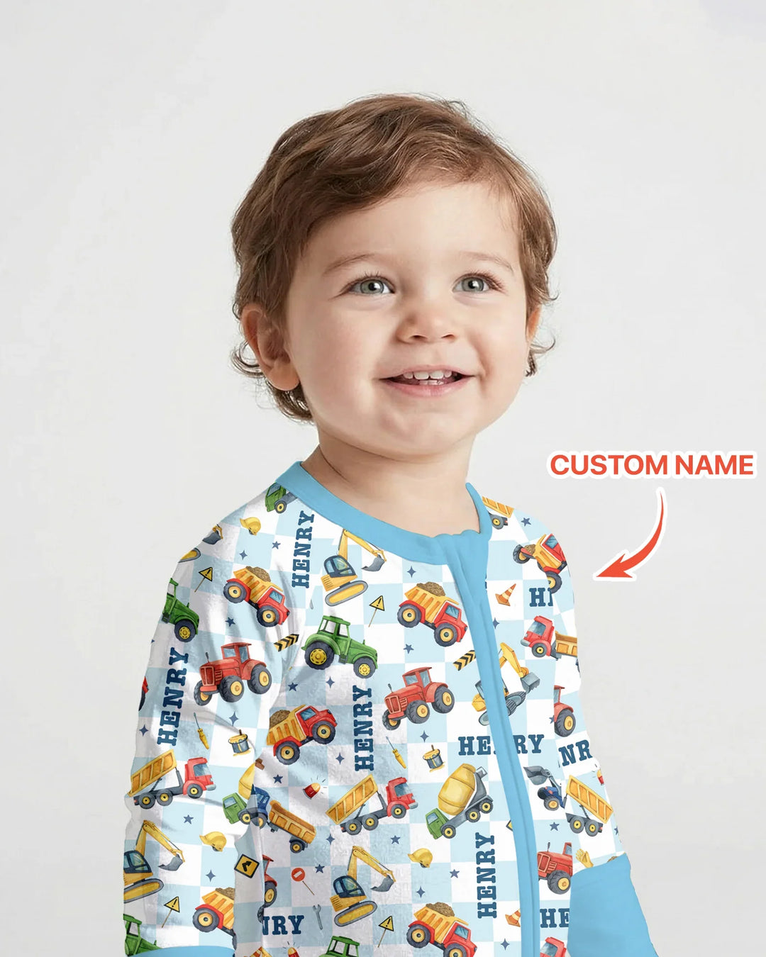 Under Construction Custom Name Convertible Zippy