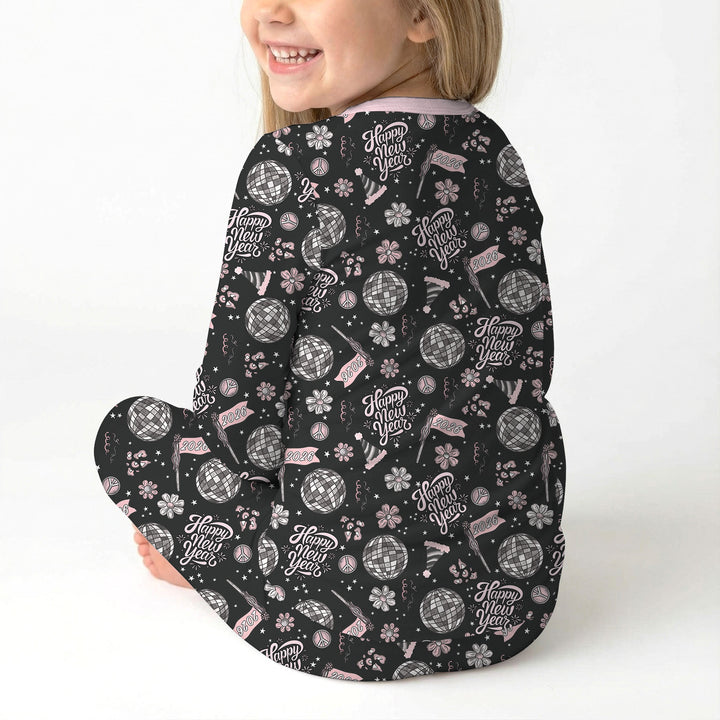 Disco New Years Eve Two Piece Long Sleeve Pajama Set