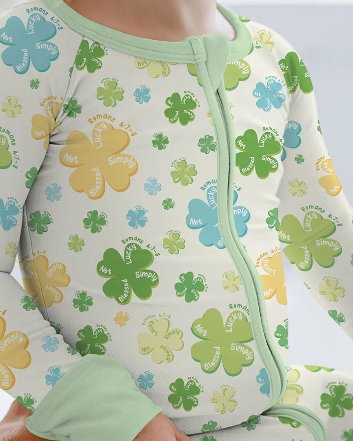 Shamrocks Print St. Patrick's Day Convertible Zippy