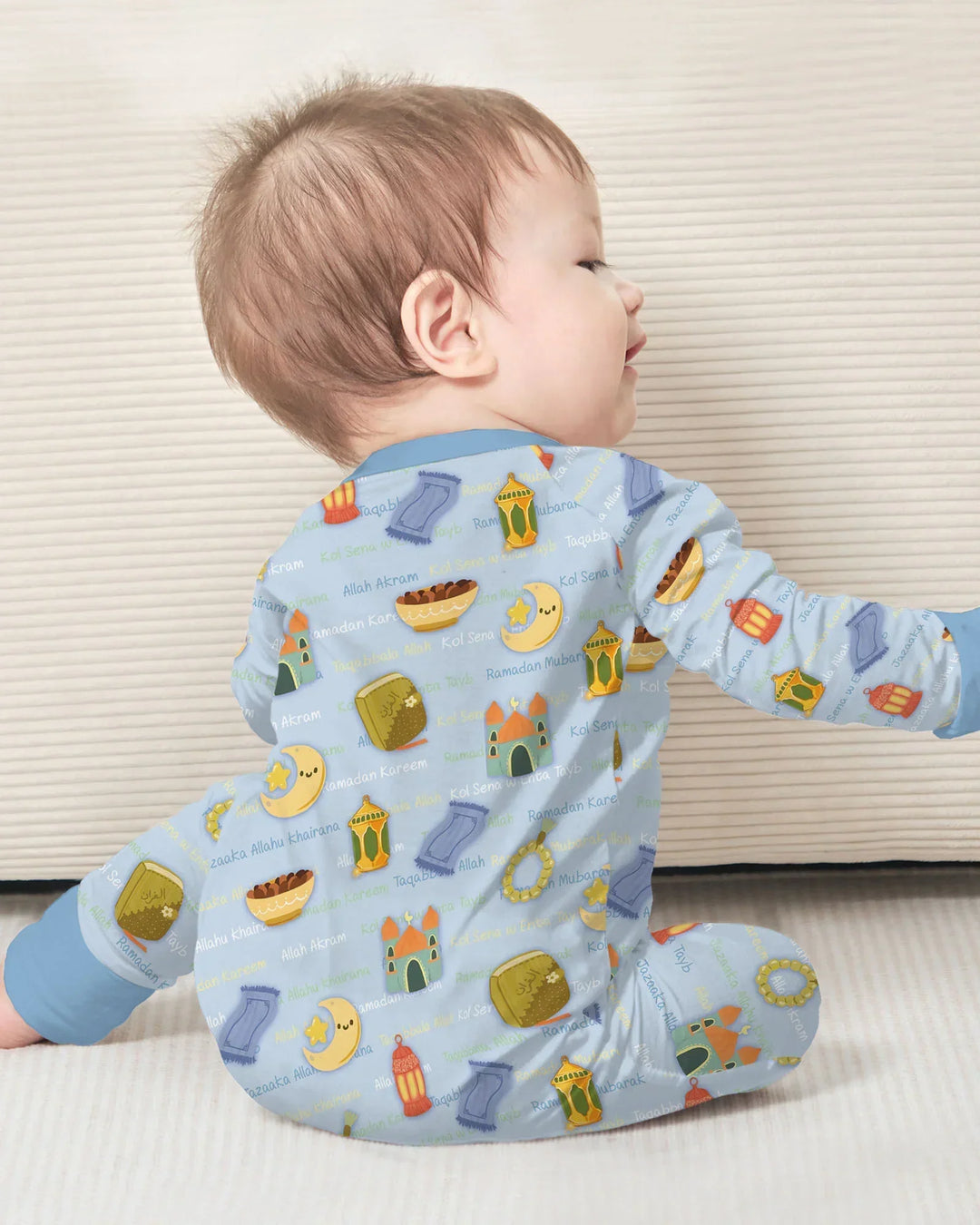 Gerippte Babykleidung mit individuellem Foto - Weich &amp; Skizzenhaft