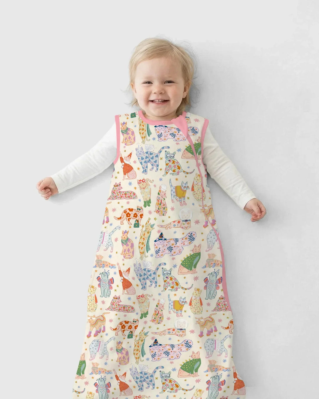 Whimsical Cat Parade Bamboo Sleep Bag