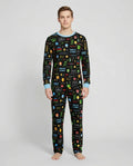 Pixel Game Lover Matching Bamboo Men's Pajama Set