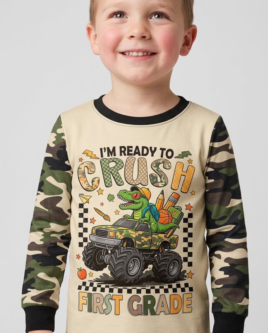 Sudadera de cuello redondo de bambú con plantilla personalizada