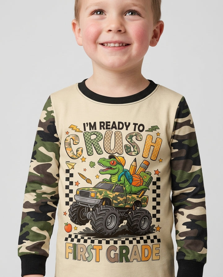 Sudadera de cuello redondo de bambú con plantilla personalizada