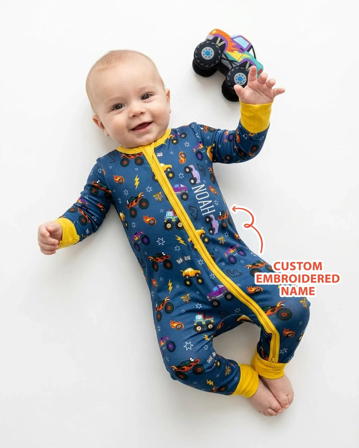 Gerippte Babykleidung mit individuellem Foto - Weich &amp; Skizzenhaft