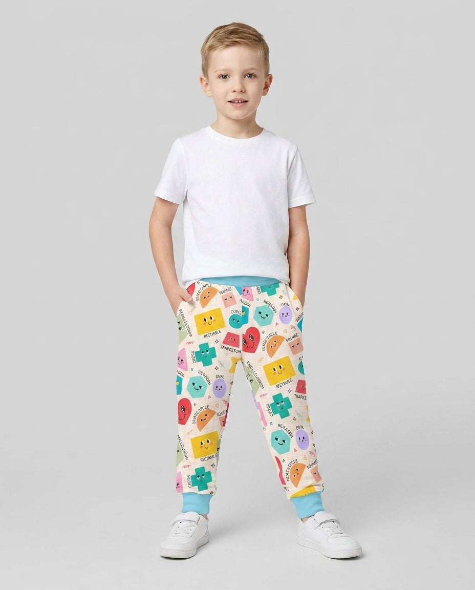 Happy Shape Squad Family Matching Bamboo Jogger