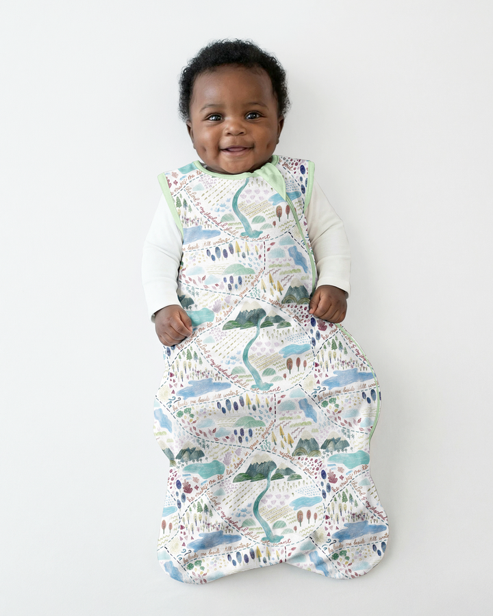 Whimsical Psalms 23 Map Bamboo Sleep Bag
