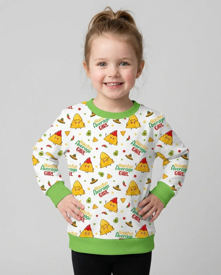 Sudadera de cuello redondo de bambú Lil Nacho Average Kid