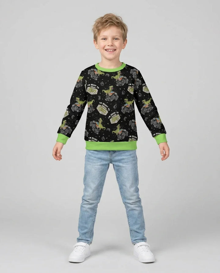 Sudadera de cuello redondo de bambú con plantilla personalizada