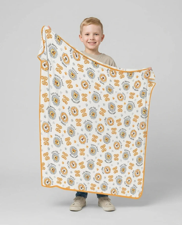 A Child Of God Boy Bamboo Blanket