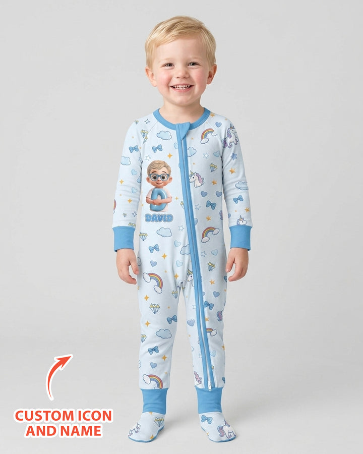 Little Star Initial Bamboo Convertible Zippy