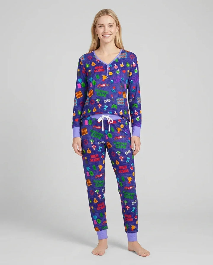 Gamer Mode On Family Matching Bamboo Women Pajama Set