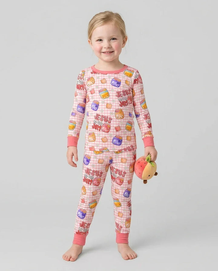 Jesus is My Jam Bamboo Two Piece Long Sleeve Pajama Set