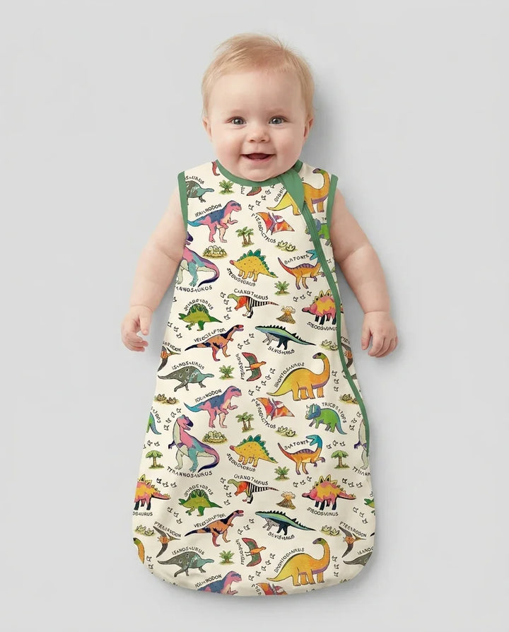 All The Dino Types Bamboo Sleep Bag